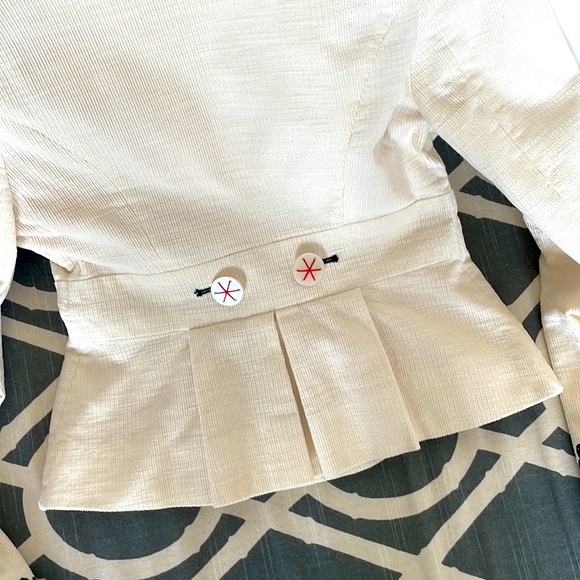 ANTHROPOLOGIE embroidered corduroy jacket blazer - Picture 8 of 13